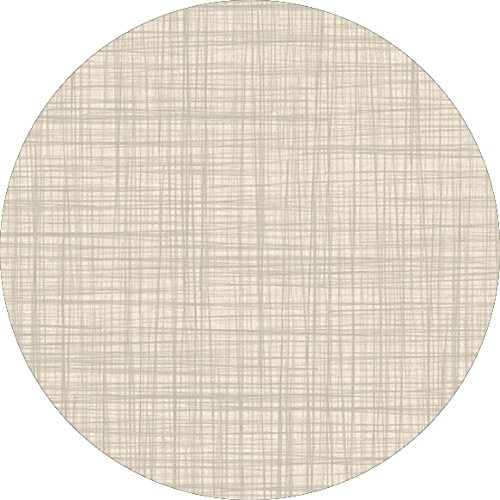 d-c-fix Wachstuch Leinen Look RUND OVAL Farbe & Größe wählbar Rund 130 cm Champagner abwaschbare Tischdecke von DecoHomeTextil Heimtextilmanufaktur