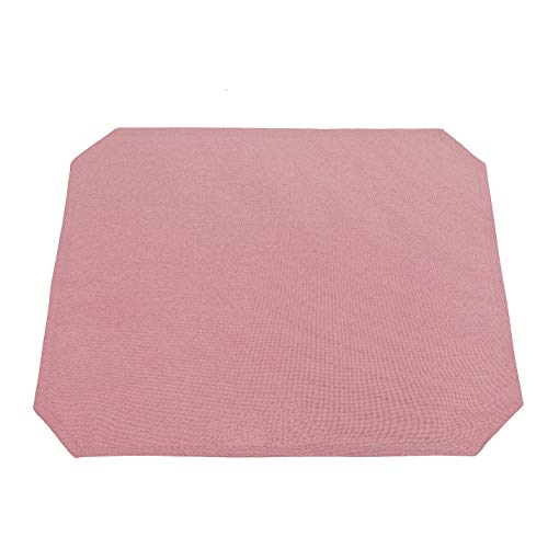 Leinen Optik Tischset Platzset 2er-Set 35 x 50 cm Altrosa/Rosa Abwaschbar Wasserabweisend Fleckschutz Pflegeleicht mit Saumrand von DecoHomeTextil Heimtextilmanufaktur