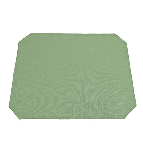 Leinen Optik Tischset Platzset 2er-Set 35 x 50 cm Hellgrün/Grün Abwaschbar Wasserabweisend Fleckschutz Pflegeleicht mit Saumrand von DecoHomeTextil Heimtextilmanufaktur