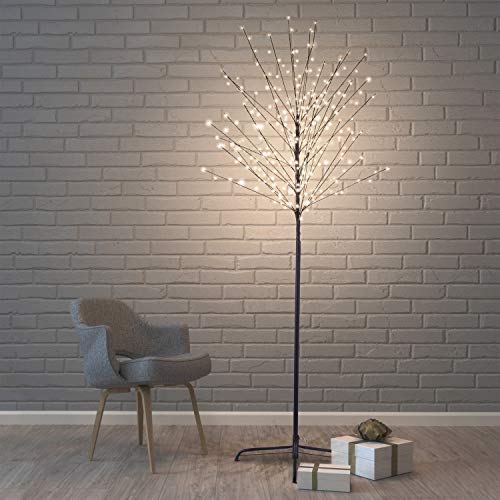 DecoKing 320er LED Baum warm Weiß Lichterbaum Lichterzweig innen außen LED Tree Gartendeko Lucky von DecoKing