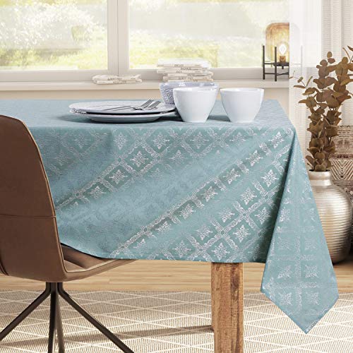 DecoKing Tischdecke 80x80 cm Baumwolle Barock Minze Maya DecoKing Tischdecke 80x80 cm Baumwolle Barock Minze Maya von DecoKing