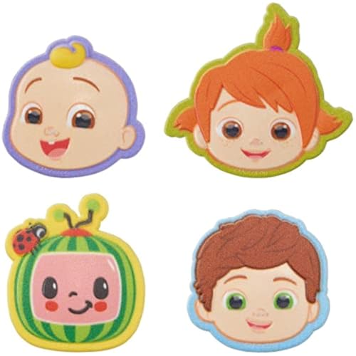 24 Cocomelon Playtime Cupcake Rings Toppers Coco Melon von DecoPac