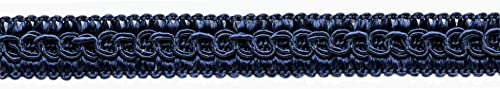 DecoPro 1, 27 cm Basic Trim Dekorativen GIMP Braid, Stil # 0050sg Farbe: Dark Navy Blau – J3, Verkauft von der Yard (1 Yard = 91 cm/Einzelbett/91,4 cm) von DÉCOPRO