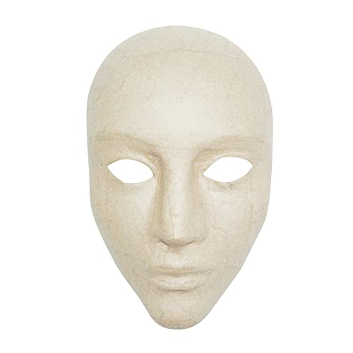 Decopatch Décopatch AC363O Maske Karneval Integral aus Pappmaché, 11 x 17 x 24 cm, zum Verzieren, Kartonbraun von Decopatch