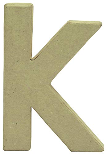 Décopatch AC823C - Kleiner Buchstabe aus Pappmaché, k 1,5x8,5x12cm, perfekte Deko für das Zuhause, 1 Stück von Decopatch