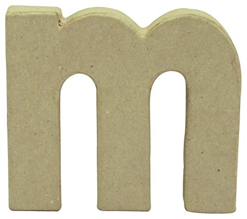 Décopatch AC825C - Kleiner Buchstabe aus Pappmaché, m 1,5x9,5x8,5cm, perfekte Deko für das Zuhause, 1 Stück von Decopatch