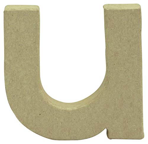 Décopatch AC833C - Kleiner Buchstabe aus Pappmaché, u 1,5x8,5x8,5cm, perfekte Deko für das Zuhause, 1 Stück von Decopatch