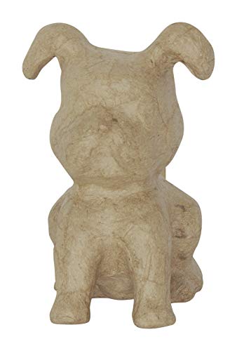 Décopatch AP194C - Figur aus Pappmaché, Bulldogge sitzend, Format S, 9x6cm, 1 Stück von Decopatch