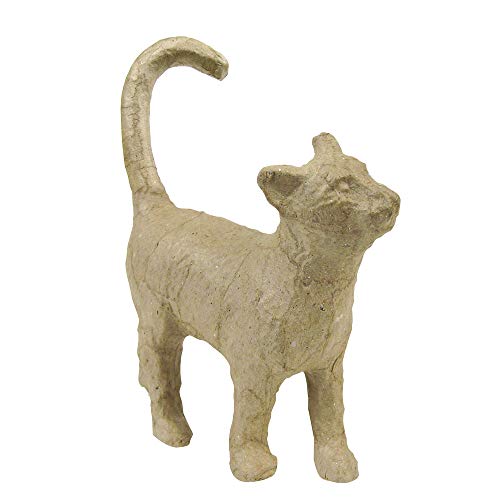 Décopatch AP583O Träger XS aus Pappmaché, mini laufende Katze, 11 x 3,5 x 12 cm, zum Verzieren von Decopatch