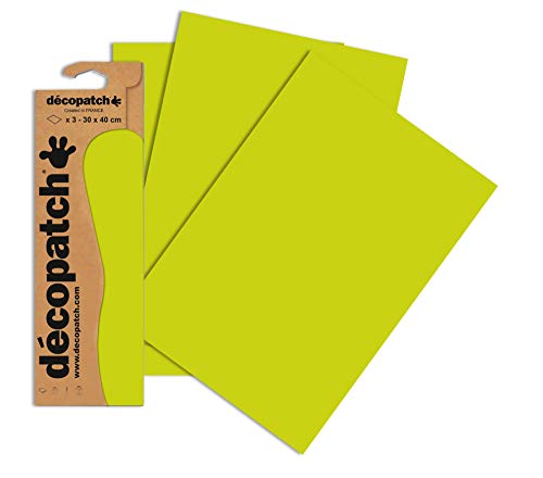 Décopatch C295C - Blisterpackung mit 3 gleichen Bögen, No. 295, 30x40cm, 1 Pack von Décopatch