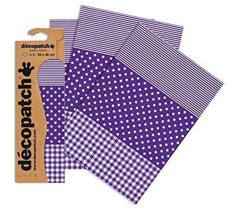 Décopatch C488O - Blisterpackung mit 3 gleichen Bögen, No. 488, 30x40cm, 1 Pack von Decopatch