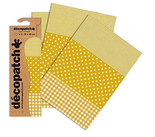 Décopatch C543O - Blisterpackung mit 3 gleichen Bögen, No. 543, 30x40cm, 1 Pack von Decopatch