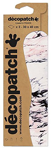 Décopatch C792C - Blisterpackung mit 3 gleichen Bögen, No. 792, 30x40cm, 1 Pack von Decopatch