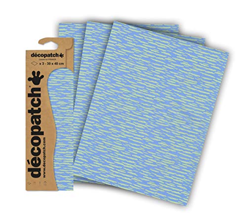 Décopatch C836C - Blisterpackung mit 3 gleichen Bögen, No. 836, 30x40cm, 1 Pack von Décopatch