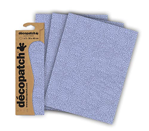 Décopatch C837C - Blisterpackung mit 3 gleichen Bögen, No. 837, 30x40cm, 1 Pack von Decopatch