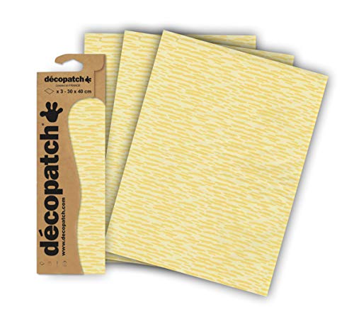 Décopatch C838C - Blisterpackung mit 3 gleichen Bögen, No. 838, 30x40cm, 1 Pack von Decopatch