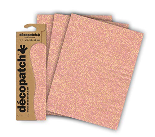 Décopatch C839C - Blisterpackung mit 3 gleichen Bögen, No. 839, 30x40cm, 1 Pack von Decopatch