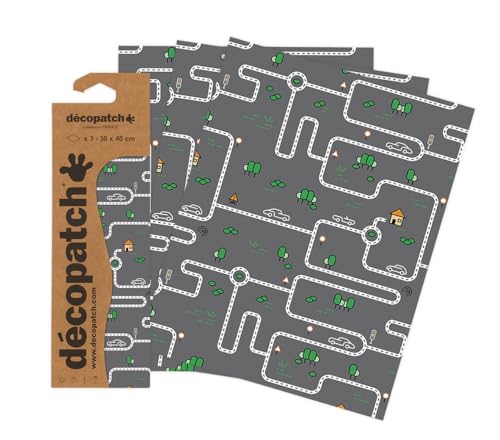 Decopatch C907C Blatt, 907, Lot de 3 feuilles von Decopatch