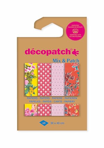 Décopatch DP046C - Packung Mix & Patch mit 4 Blatt Décopatch-Papier 30x40 cm, Spaziergang durch Kyoto, gemischte Sortierung, ideal ab 5 Jahren, 1 Pack Décopatch DP046C - Packung Mix & Patch mit 4 Blatt Décopatch-Papier 30x40 cm, Spaziergang durch Kyoto, gemischte Sortierung, ideal ab 5 Jahren, 1 Pack von Décopatch