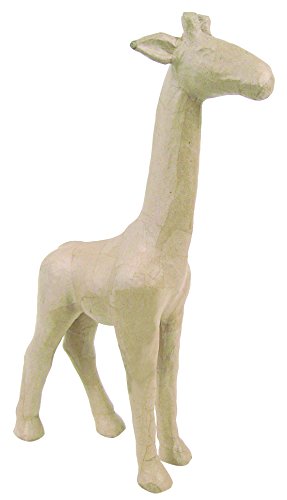 Décopatch LA102O Träger L aus Pappmaché, Giraffe, 29 x 10 x 56 cm, zum Verzieren, Kartonbraun von Decopatch