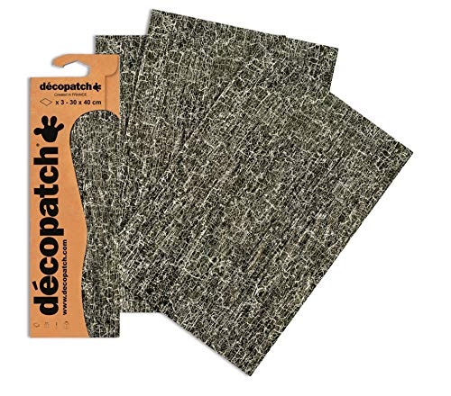 Decopatch Papier C469O (schwarz weiß, 395 x 298 mm) 3er Pack von Decopatch