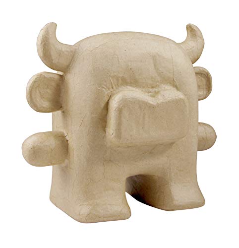 Décopatch SA1550 - Figur aus Pappmaché, Totemtier Stier, 13cm, Format S, zum Bekleben, 1 Stück von Decopatch