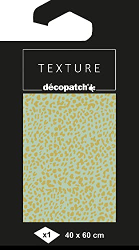 Décopatch TD870C - Packung mit 1 Blatt 40x60 cm, Nr. 870 Texture-Papier, Metallic-Effekt, praktisch und einfach zum Verwenden, ideal für Ihre Pappmachés und Bastelprojekte, 1 Pack von Decopatch