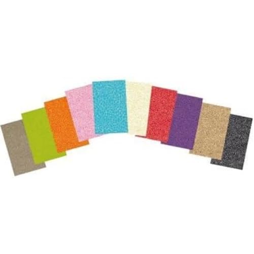 Décopatch PS30D11O - Packung mit 30 Bogen Décopatch Papier 30x40 cm, ideal als DIY-Projekte und Bastelaktivitäten, 10 Motiven sortiert, Mozaik, 1 Pack von Decopatch