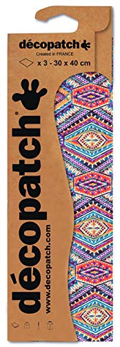 Décopatch C831C - Blisterpackung mit 3 gleichen Bögen, No. 831, 30x40cm, 1 Pack von Decopatch