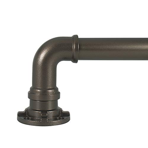 Decopolitan Industrial Wrap Around Telescoping Curtain Rod Set, 36-72", Bronze von Decopolitan