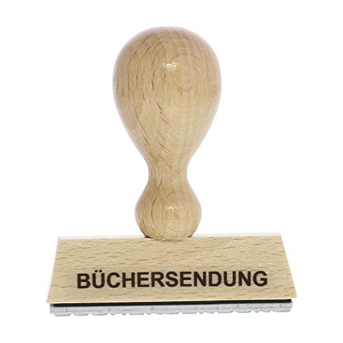 Holzstempel BÜCHERSENDUNG (60x10 mm - 1 Zeile) von Decor