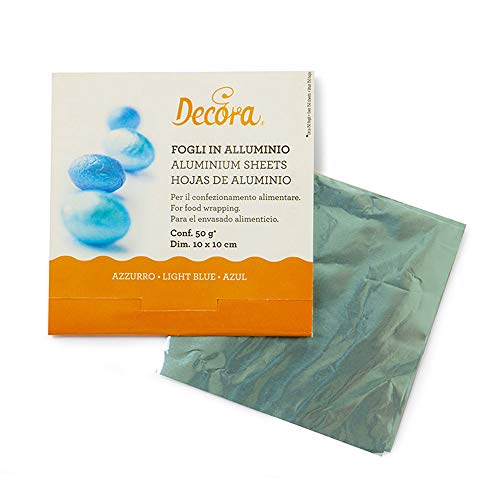 DECORA 0796203 PRALINENFOLIE BLAU 50G 10 X 10 cm 150ST von Decora