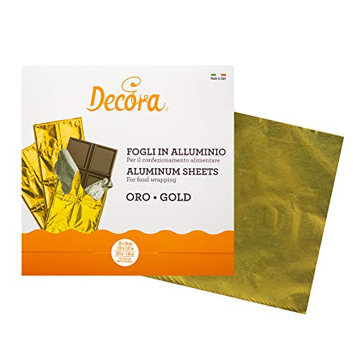 Decora 0796222 PRALINENFOLIE GOLD 50G 20 X 20 CM 150ST. von Decora