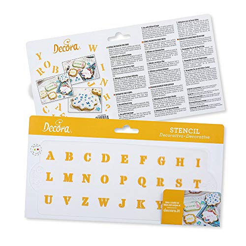 Decora 9270911 Schablone Alphabet 10 X 25 cm, Plastic von Decora