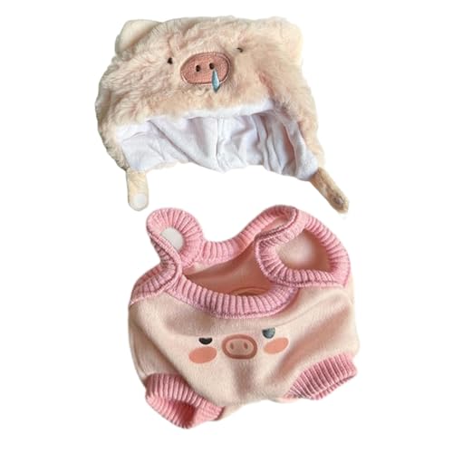 Decorhome Puppenkleidung – 20 cm Plüsch-Puppenkleidung | Buntes Kostümzubehör Für Porket-Puppen | Dekorative Kleidung Für Puppenhausfiguren Statuen | Babykleidung Für 3-Jährige | Niedlicher Plüsch von Decorhome