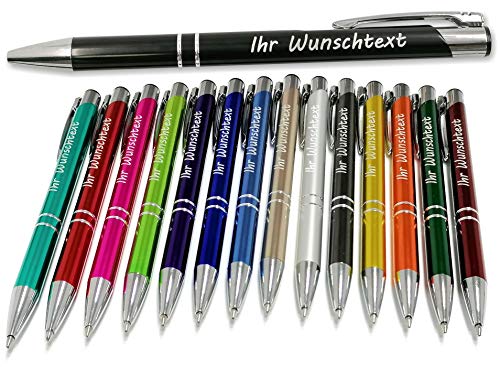 DecorsConcept Kugelschreiber mit Gravur - Personalisierte Stifte als Geschenk oder Werbegeschenke - 14 cm, 14 Farben, 15 Schriftarten - Menge: 200 von DecorsConcept