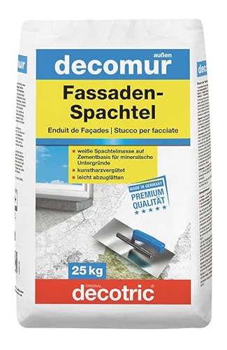 decomur Fassaden Nivellier Spachtel für Innen und Außen 25kg von Decotric