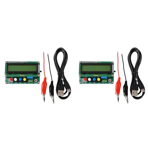 Decqerbe 2X Lc100-A Digital LCD Hoch Präzise Induktions Kapazität L/C Mess Kondensator Tester Frequenz 1Pf-100Mf 1Uh-100H Lc100-A + Test Clip von Decqerbe