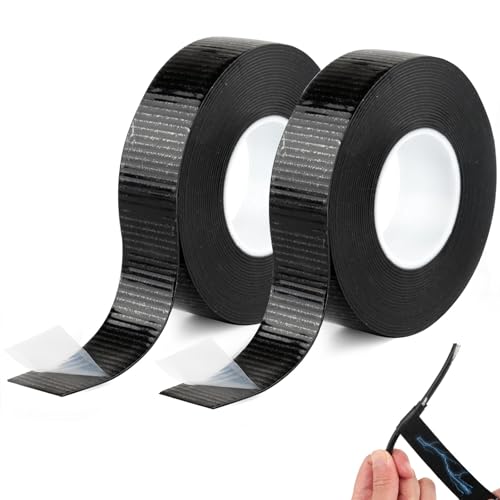 Selbstverschweißendes Isolierband - 5m x 23mm x 0.8mm - 2 Rollen Isolierband Schwarz, Selbstverschweißendes Klebeband, Isolierband Wasserdicht, Vulkanisierband - Zum Isolieren, Reparieren und Bündeln von Deepton