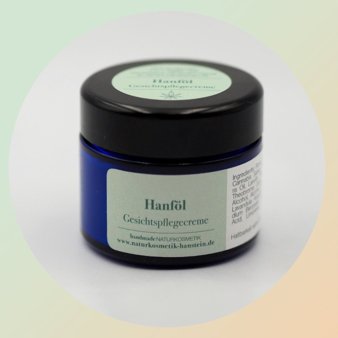 Hanföl Feuchtigkeitscreme Naturkosmetik Skin Care Reizfrei Handgemacht Tagescreme Empfindliche Haut Anti Rötungen Fältchen Salbe von DeineNaturkosmetik