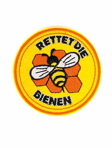 Aufnäher/Bügelbild Rettet die Bienen 70mm von Deiters