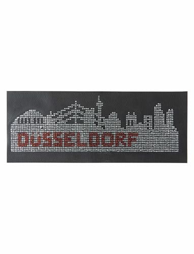 Deiters Bügelbild Düsseldorf Skyline aus Strass von Deiters