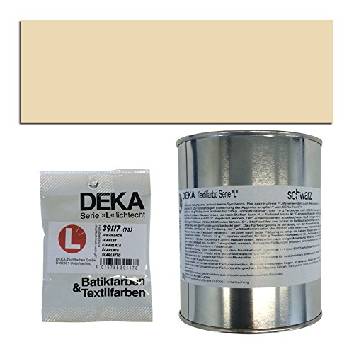 NEU Textilfarbe / Batikfarben / Stoff-Färbefarben, Serie L, 500g, Beige von Deka Textil-Farben GmbH