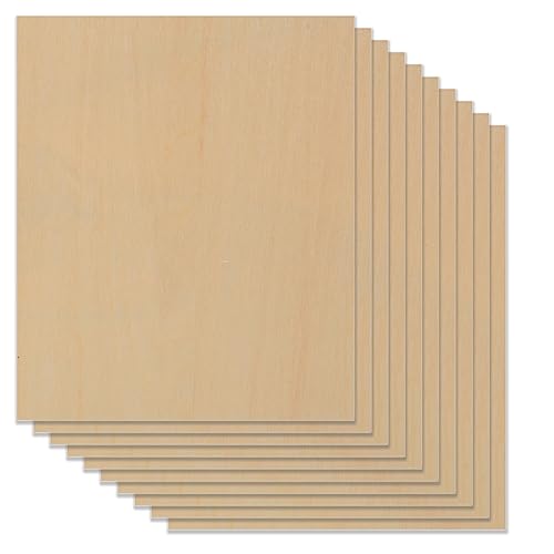 6-pcs weißes unvollendetes Holz, 12x12 Zoll Holzplatten für Handwerk, Holzausschnitte für Handwerk, für CNC-Schneiden Laser Gravur DIY Projekt von Dekaim