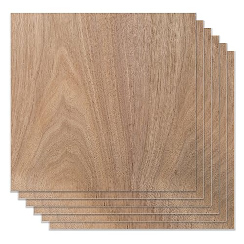 Dekaim 6 Stück schwarzes Walnuss-gespleißtes Sperrholz, 30,5 x 30,5 cm, unlackiertes Holz zum Basteln, Laserschneiden, Gravieren Dekaim 6 Stück schwarzes Walnuss-gespleißtes Sperrholz, 30,5 x 30,5 cm, unlackiertes Holz zum Basteln, Laserschneiden, Gravieren von Dekaim