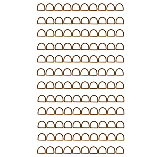 Dekaim D-Haken aus Metall, D-Ringe, Mehrzweck-Zink-Legierung, D-förmige Schnallen für DIY-Handtaschen, Rucksäcke, Kleidung, Gürtel, Bronze-Clips, 120 Stück von Dekaim