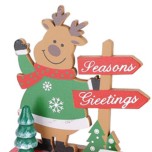 Dekaim Weihnachtsschmuck, Weihnachtskalender, Ornamente, 2 Stück, Holz, Basteln, Dekorationen, Countdown-Box, Geschenk, rot von Dekaim