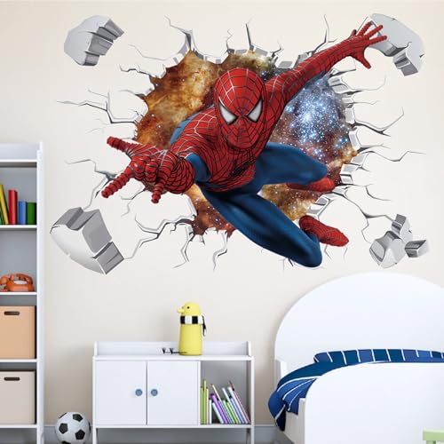 Spidey Wandaufkleber Aufkleber, Kinderzimmer Wandsticker Wohnzimmer Küche dekorative Wandaufkleber Cartoon Wandtattoo Kinderzimmer Babyzimmer Hause Wanddekoration von Dekewe