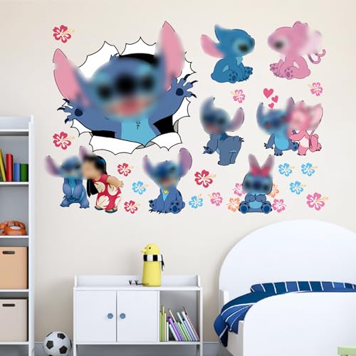 Sti-ch Wandaufkleber Aufkleber, Kinderzimmer Wandsticker Wohnzimmer Küche dekorative Wandaufkleber Cartoon Wandtattoo Kinderzimmer Babyzimmer Hause Wanddekoration von Dekewe