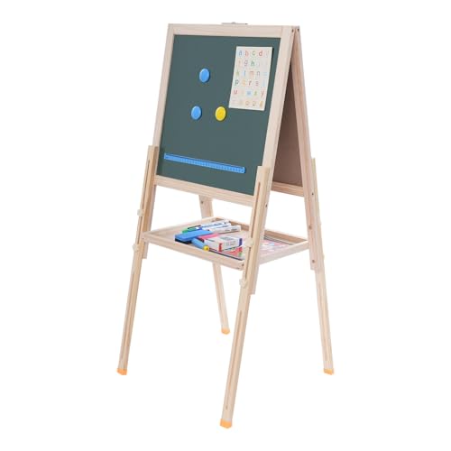 Kindertafel mit Kreide, Staffelei für Kinder aus Holz, Spieltafel für Kunstaktivitäten im Klassenzimmer, Malerei im Freien, Ausbildungseinrichtungen, Ateliers von Dekltus